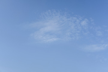 blue sky with white cloud