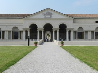 Obraz premium Mantua, Italy, Palazzo Te, View to Loggia & Beyond