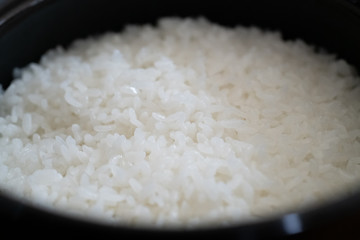 自宅の土鍋で炊く白米　炊き立てご飯