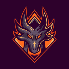 Dragon esport gaming logo design