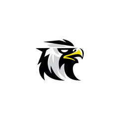eagle head logo design vector