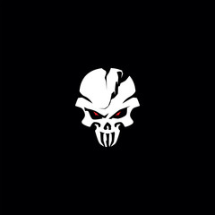 skull logo design vector