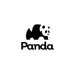 negative space logo design vector