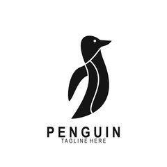 Penguin animal logo with modern design