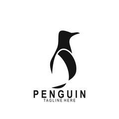 Penguin animal logo with modern design