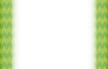 緑色の和柄フレーム：矢絣