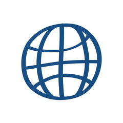 Obraz premium sphere browser isolated style icon