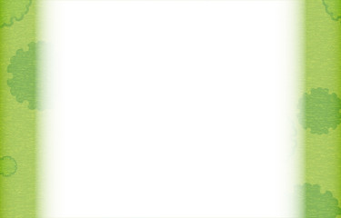 緑色の和柄フレーム：雪輪