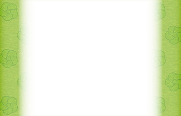 緑色の和柄フレーム：ねじり梅