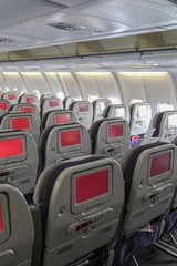 Fototapeta premium passenger airplane in the airport