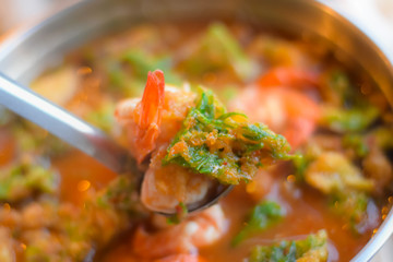 Sour Curry with Vegetable Omelet