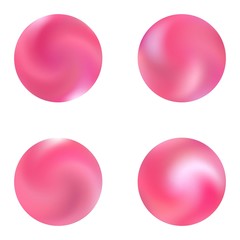 Kit with modern round mesh backgrounds.