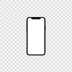 mobile phone with blank screen