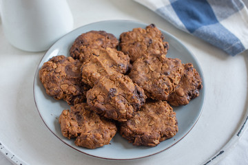 Healthy home made chocolate chip cookies