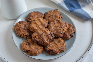 Healthy home made chocolate chip cookies
