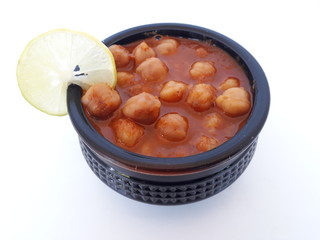 Chole is a food dish originating from northern India.