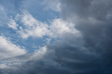 Blue sky and white clouds