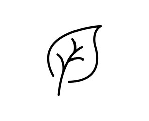 Leaf line icon