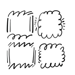 Doodle frame illustration. Hand drawn for ryour design