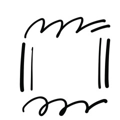 Doodle frame illustration. Hand drawn for ryour design