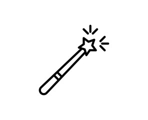 Magic wand line icon
