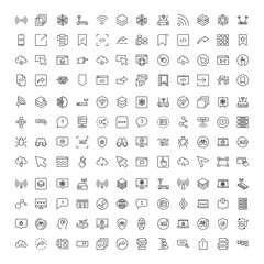 Web design icons set