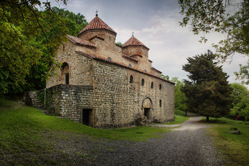 Fototapeta na wymiar Gurjaani Kvelatsminda monastery in Kakheti area, Georgia
