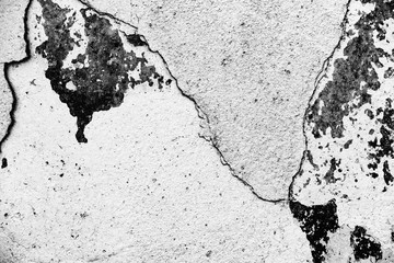 Texture of a concrete wall with cracks and scratches which can be used as a background