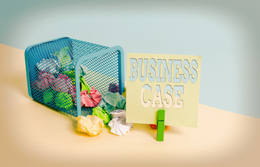Word writing text Business Case. Business photo showcasing Proposition Undertaking Verbal...