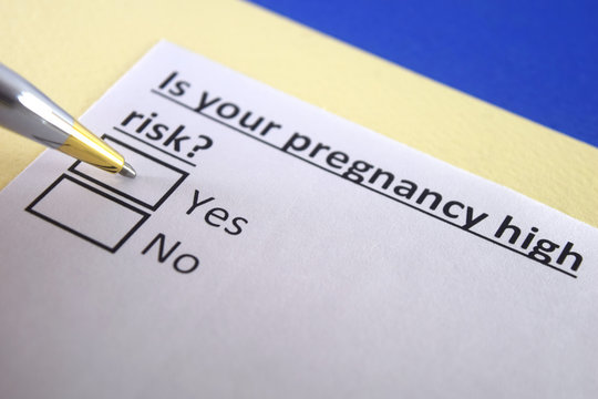 One Person Is Answering Question About High Risk Pregnancy.