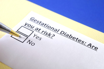 One person is answering question about gestational diabetes.