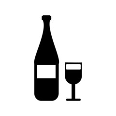 Alcohol sign, symbol, Vector pictogram