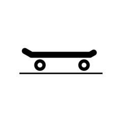Skateboard sign, symbol, Vector pictogram