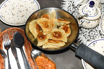 Pierogi are filled dumplings of Central and Eastern European origin, unleavened dough