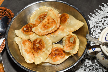 Pierogi are filled dumplings of Central and Eastern European origin, unleavened dough