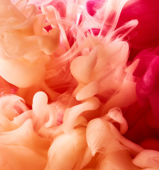 Ink drop in water. Abstract background