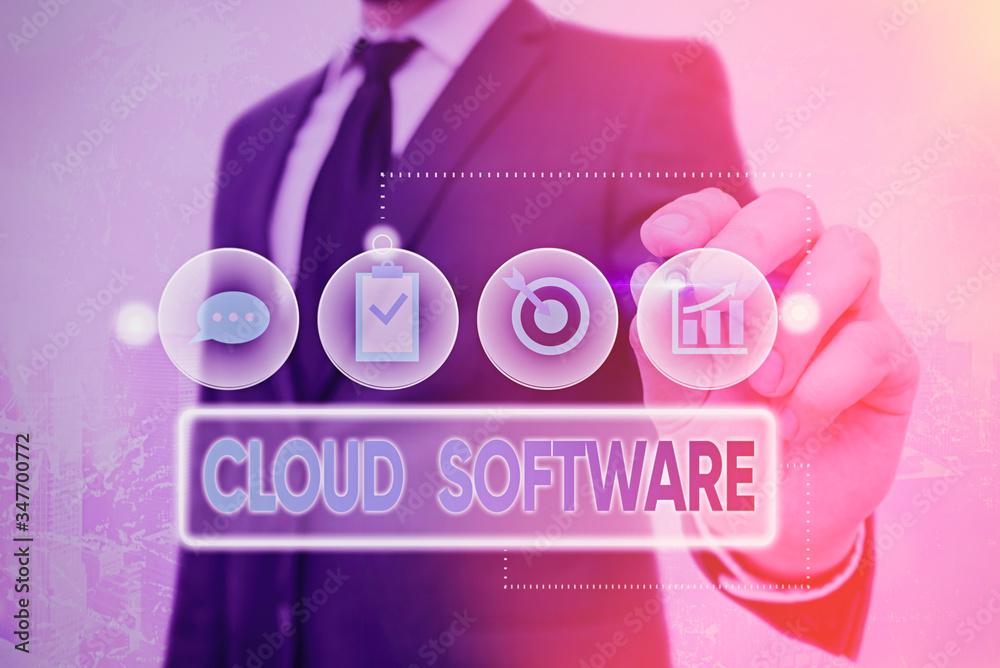 Poster handwriting text cloud software. conceptual photo programs used in storing accessing data over the i