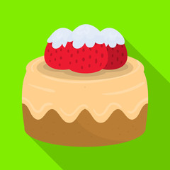 Vector design of bakery and natural sign. Set of bakery and business vector icon for stock.