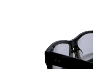 Tinted glasses, for myopia, on a white background, vision problems, optic nerve, for distance,...