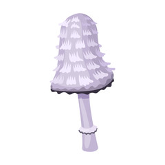 Mushroom vector icon.Cartoon vector icon isolated on white background mushroom.