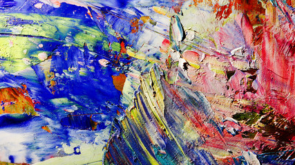 Colorful abstract background wallpaper. Modern motif visual art.  Mixtures of oil paint. Trendy...