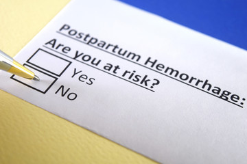One person is answering question about postpartum hemorrhage.