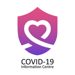 COVID-19 Information Centre Icon Vector Design
