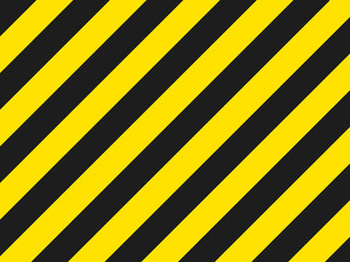 black and yellow hazard stripes background.