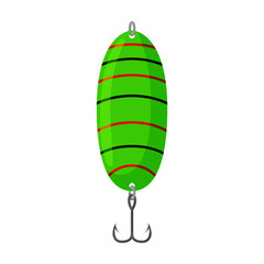 Obraz premium Tackle bait vector icon.Cartoon vector icon isolated on white background tackle bait.