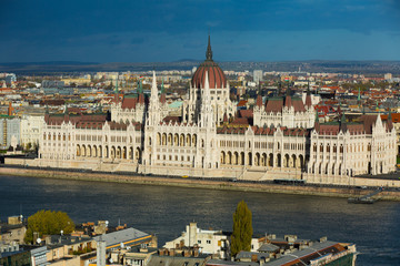 Fototapeta premium Parlament in Budapest is hungarian landmark