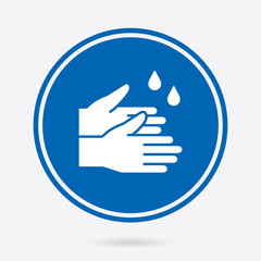 Hand washing - vector icon. Illustration isolated. Simple pictogram.