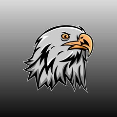 Eagle head mascot vector design