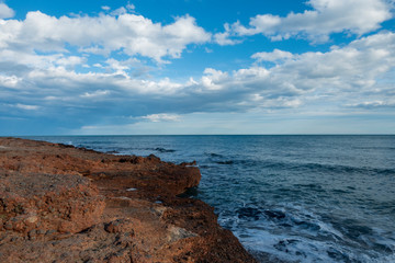 The coast of renega a clear day in Oropesa