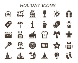 holiday icon set